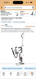POLTI VAPORETTO  3 in 1 come NUOVO ( a metà prezzo