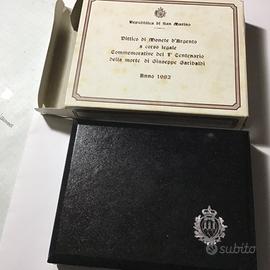 Dittico monete in argento Garibaldi