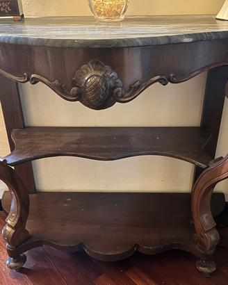 Consolle con marmo originale Luigi Filippo