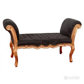 Panchetta Stile Luigi XVI Dorata e Nero Chic - Spe