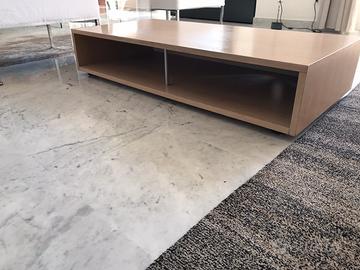 Mobile Besana base TV e mensole rovere sbiancato