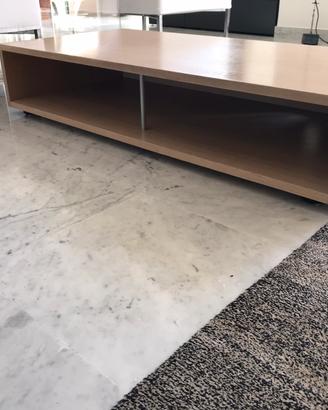 Mobile Besana base TV e mensole rovere sbiancato
