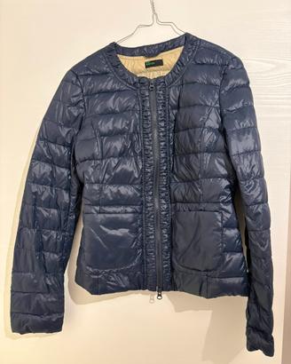 Piumino Benetton blue mezza stagione