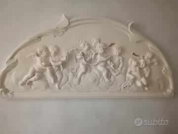 quadro in gesso e ceramica 