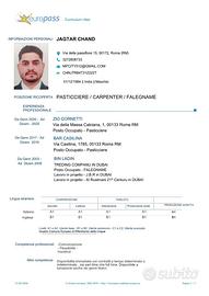 Lavoro come pasticcerie e falegname