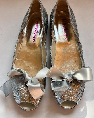Scarpe ballerine spuntate brilla brilla