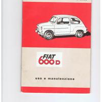 Libretto uso e manutenzione Fiat 600 D