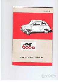 Libretto uso e manutenzione Fiat 600 D