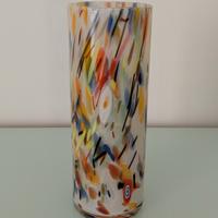 Vaso cilindrico Murano - lavorazione murrine