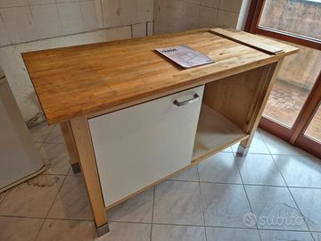 Isola cucina/Modulo IKEA VÄRDE in legno massiccio