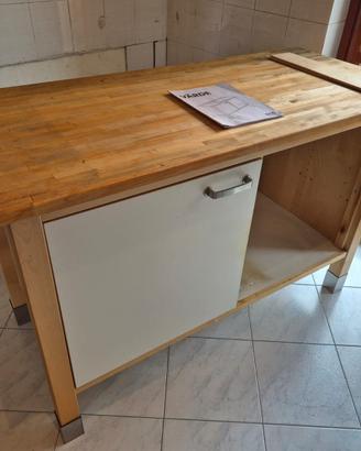 Isola cucina/Modulo IKEA VÄRDE in legno massiccio