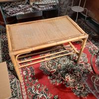 Tavolino da caffè in Bambù e vimini alta Qualità 