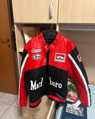 Giacca Marlboro vintage indossata da Salmo