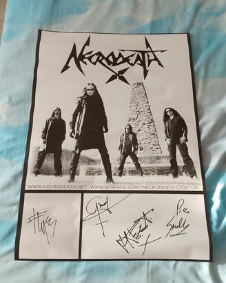 Necrodeath poster  metal death trash black
