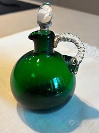 Ampolla Nason Moretti Vetro Murano Verde Anni '60