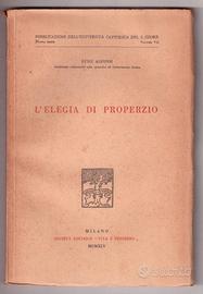 Luigi Alfonsi L'elegia di Properzio Milano 1944