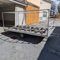 rimorchio auto centinato ribaltabile