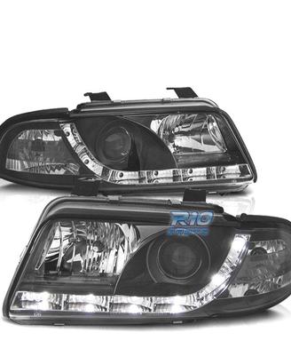 FARI PER AUDI A4 B5 94-99 LUCE DIURNA A LED FONDO 
