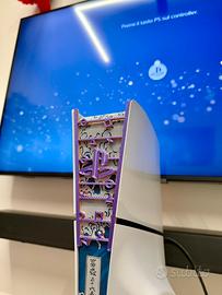 Inserto PS5 Slim Viola/Arancione - personalizzabil