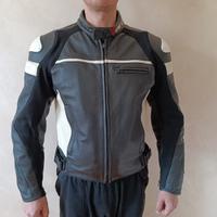 Giubbino per moto Dainese in pelle con accessori
