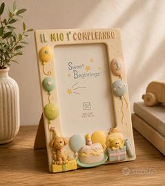 Cornice bimbo primo compleanno 10x15 cm