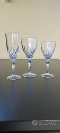 Set bicchieri cristallo