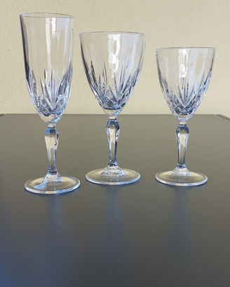 Set bicchieri cristallo