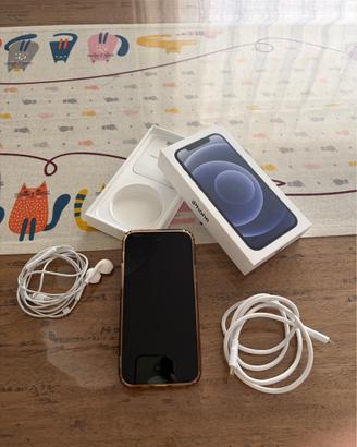 Iphone 12 nero 128 gb + cuffie