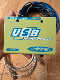 Scheda midi Midiman Midisport 2X2