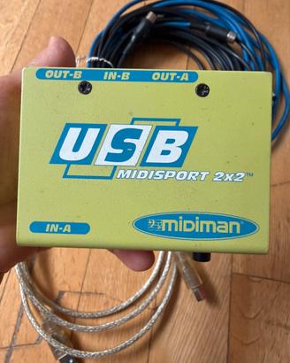 Scheda midi Midiman Midisport 2X2