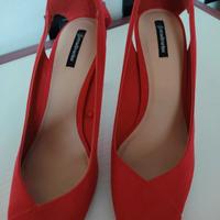 Tacchi décolleté rosso fuoco