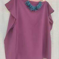 tunica pura seta+collana doppia 