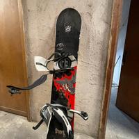 Tavola da snowboard completa di attacchi katsuto