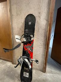 Tavola da snowboard completa di attacchi katsuto