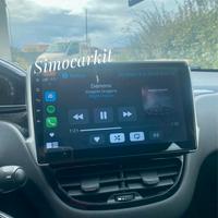 Autoradio 10'' Android 13 4+64Gb Per Peugeot 208