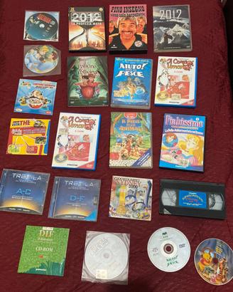 Lotto cartoni animati e film dvd