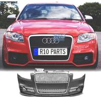 PARAURTI ANTERIORE AUDI A4 04-07 LOOK RS4 GRIGLIA 