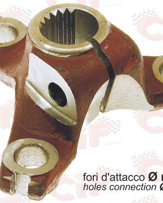 CROCIERA SUL SEMIASSE FORI ATTACCO Ø 12 APE CAR