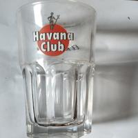 bicchiere vintage in vetro Havana club