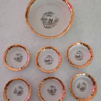 Servizio da dolce Rococò "Fine Porzellan Bavaria"