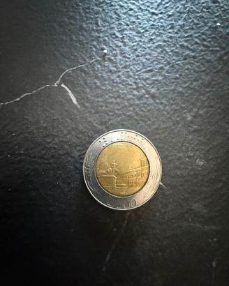 Lire 500 del 1988 con errore di conio.