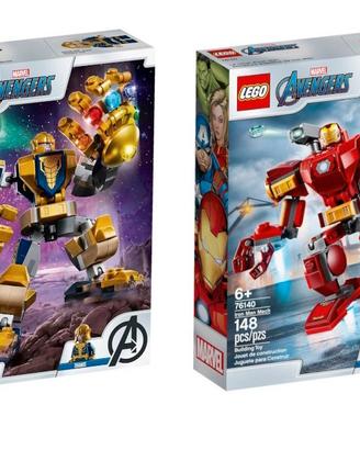 LEGO 76140 Iron Man Marvel 76141 Thanos Mech