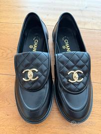 Mocassino chanel pelle nera tg 40