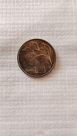 Moneta da 1 Lira Arancia 1946 Fac simile 