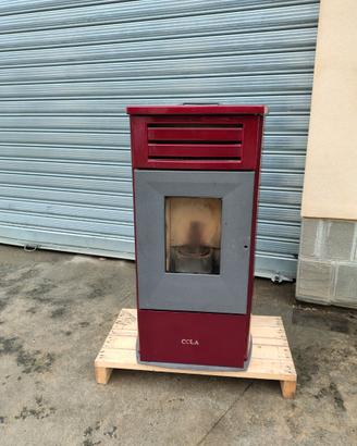 Stufa pellet cola modello Fire acciaio