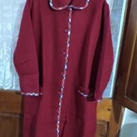 Vestaglia donna pile vintage nuova Tg. 48 Rosso 