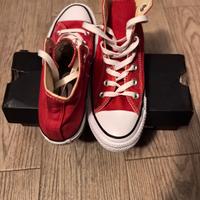 Converse color rosso n°37.5 Nuove