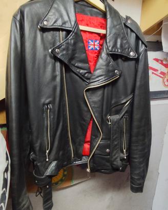 giacca in pelle kiodo nero
