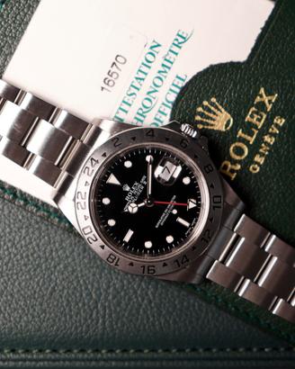 Rolex Explorer II Ref. 16570 Black Full Set  