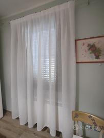 Tende 4 interno  in lino e canapa bianco grezzo 